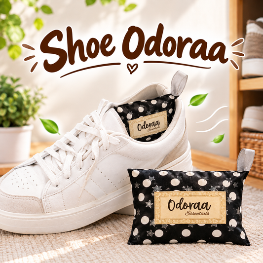 Odoraa -Shoe Odor Eliminator & Deodorizer| Non-Toxic, Natural Eco-Friendly Odor Absorber, Moisture & Sweat Control, Solar Rechargeable |3.5oz  5 Pairs