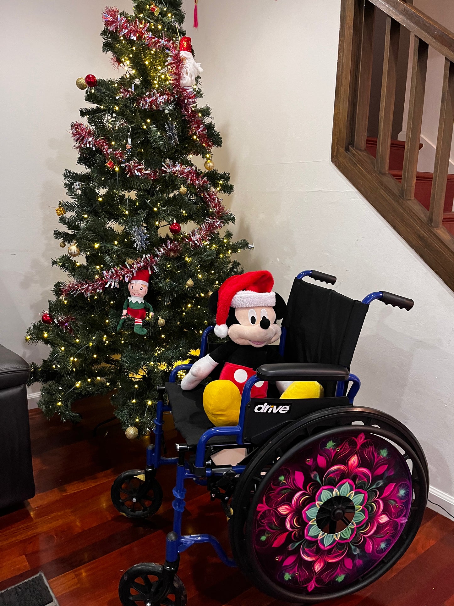 Wicked Pink and Green: 18 inches