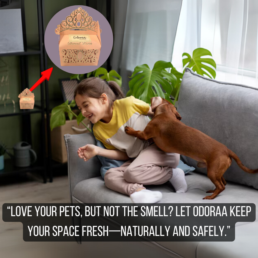 Odoraa Essentials Pet Odor Eliminator for Homes with Pets | Odor Absorber | Solar Rechargeable & Eco-Friendly | 100g Pack | Safe for Dogs, Cats & Small Pets (Pack of 2)