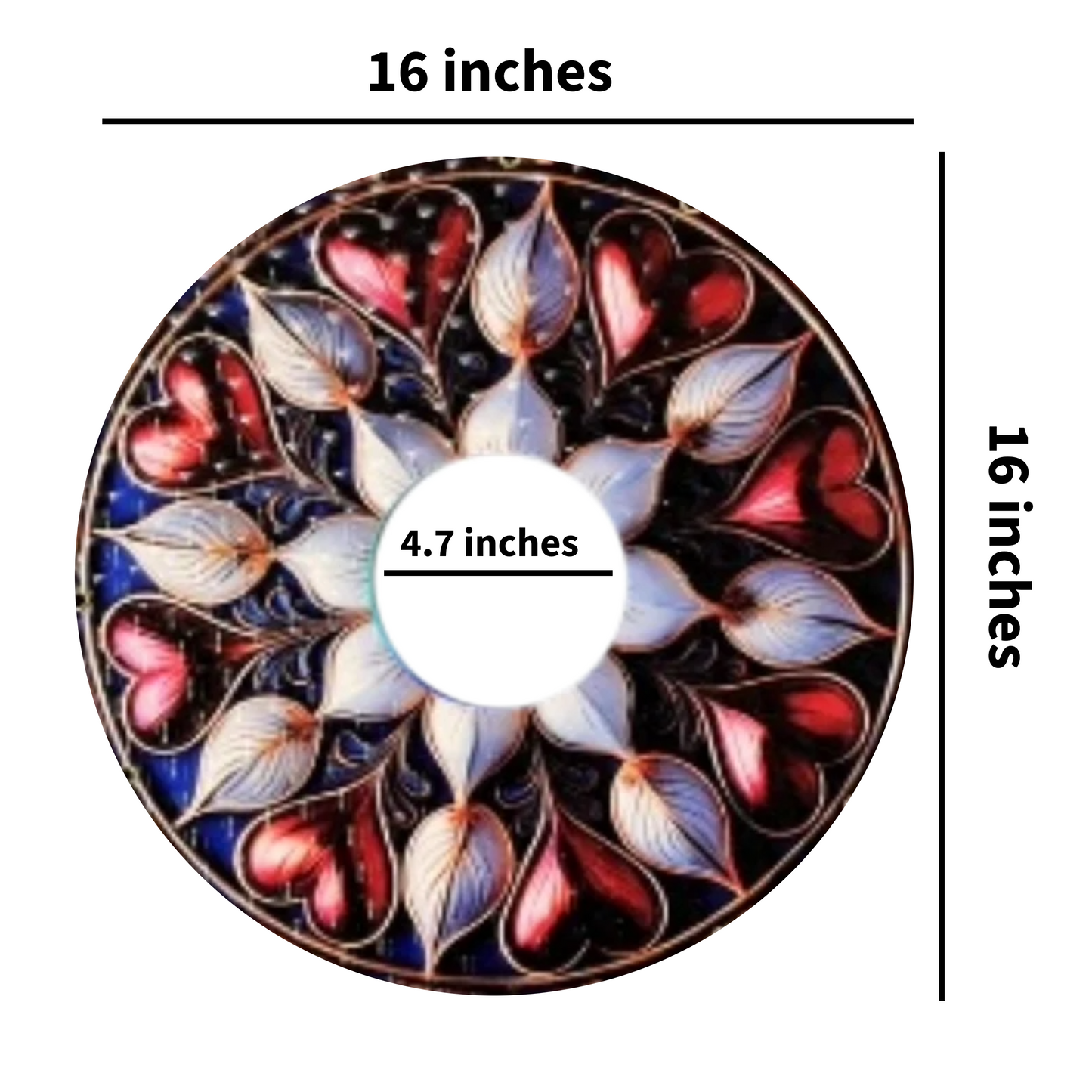 Queen of Hearts: 16 inches