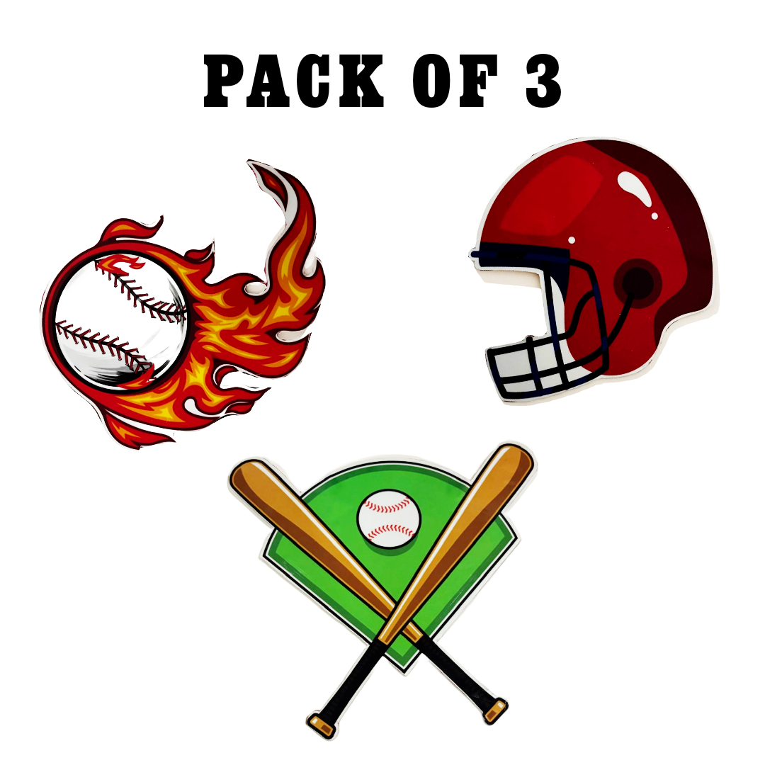 Baseball Charms, Easy Install/Remove