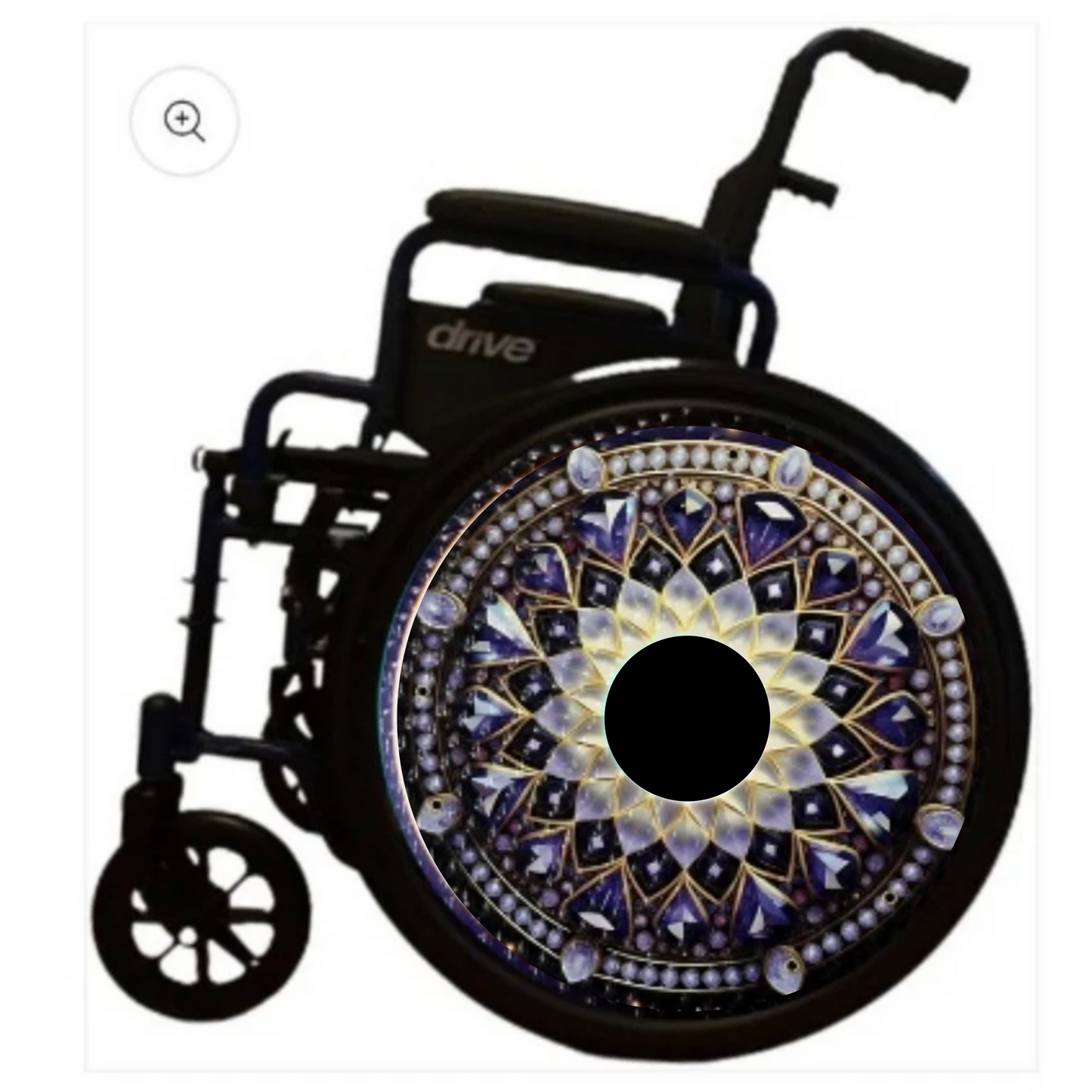 3D Royal Blue Diamonds: 18 inches