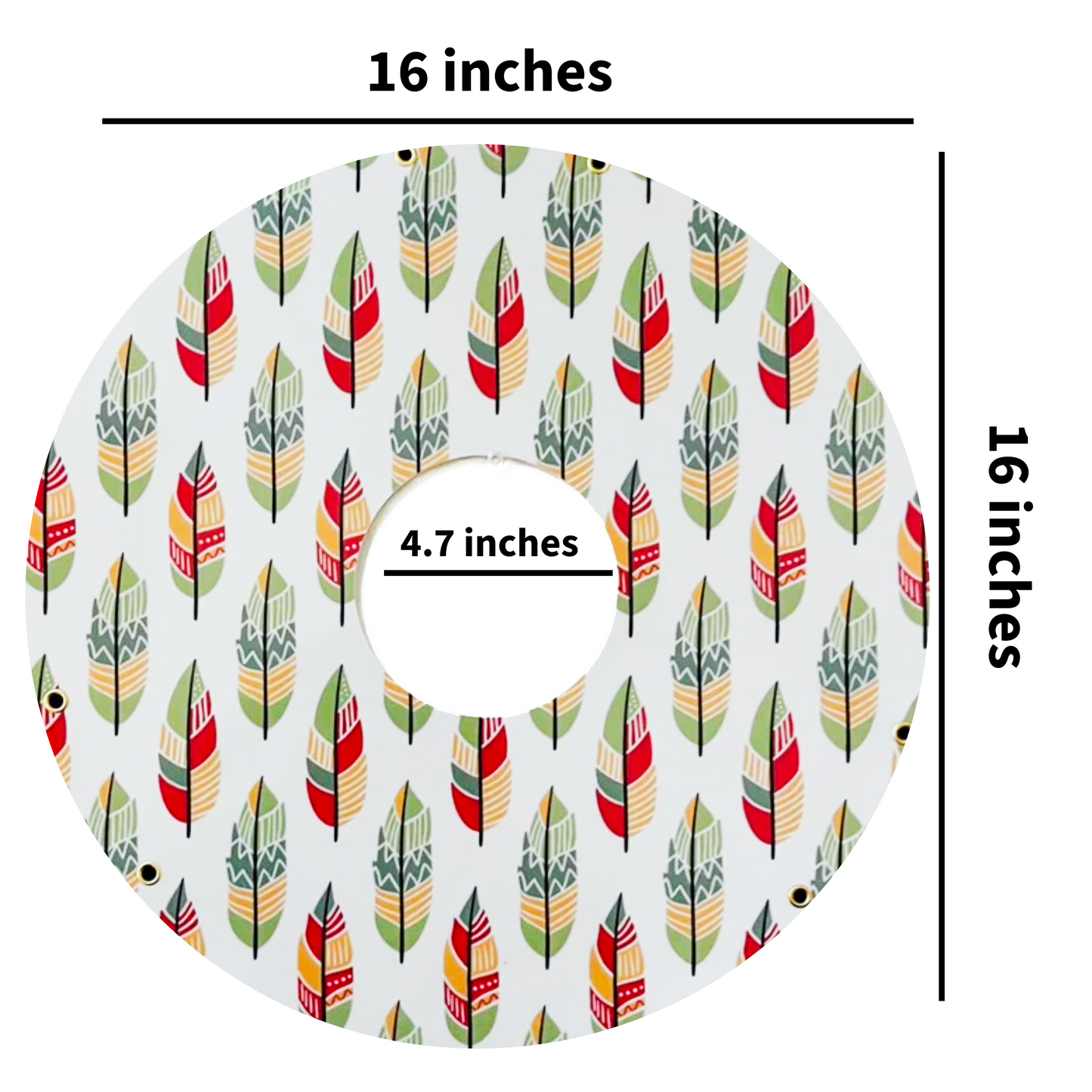 Reflective/ Night Glow Pattern: 16 inches