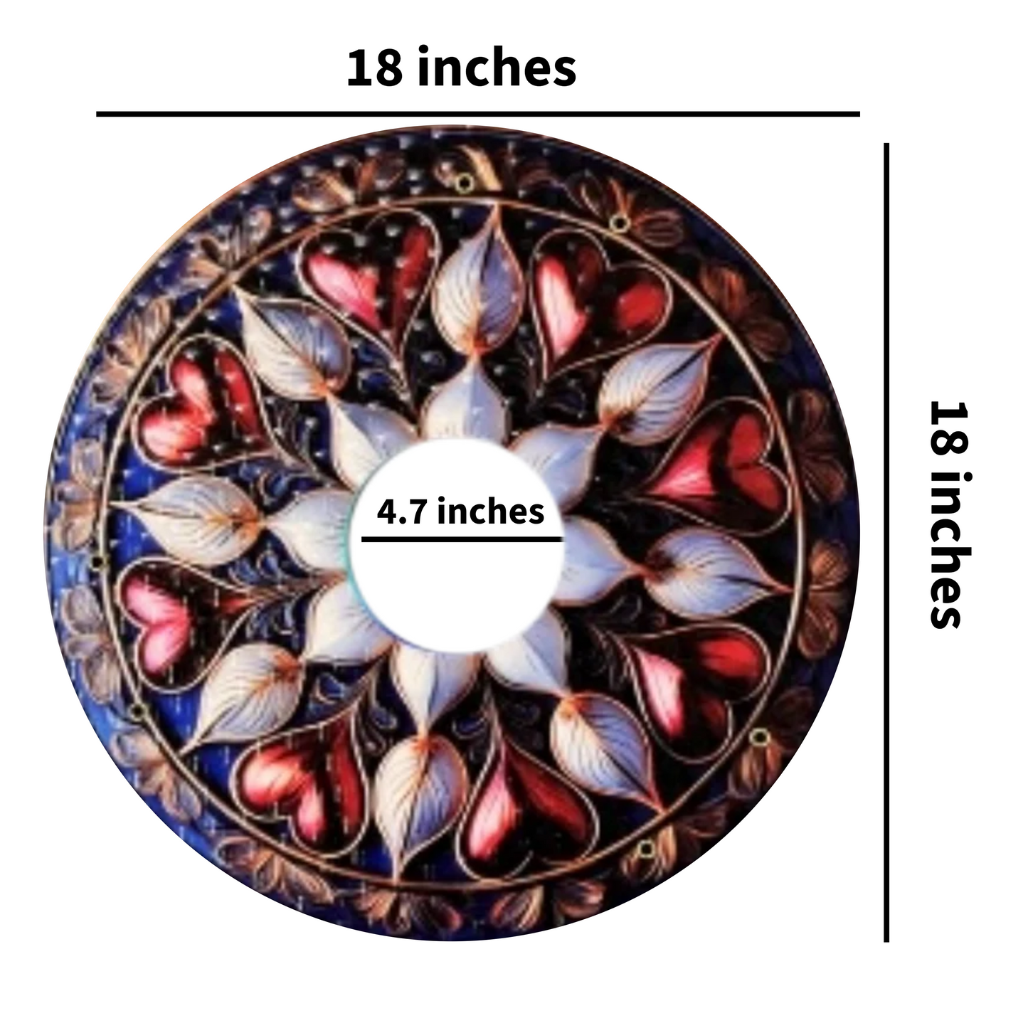 Queen of Hearts 3D: 18 inches