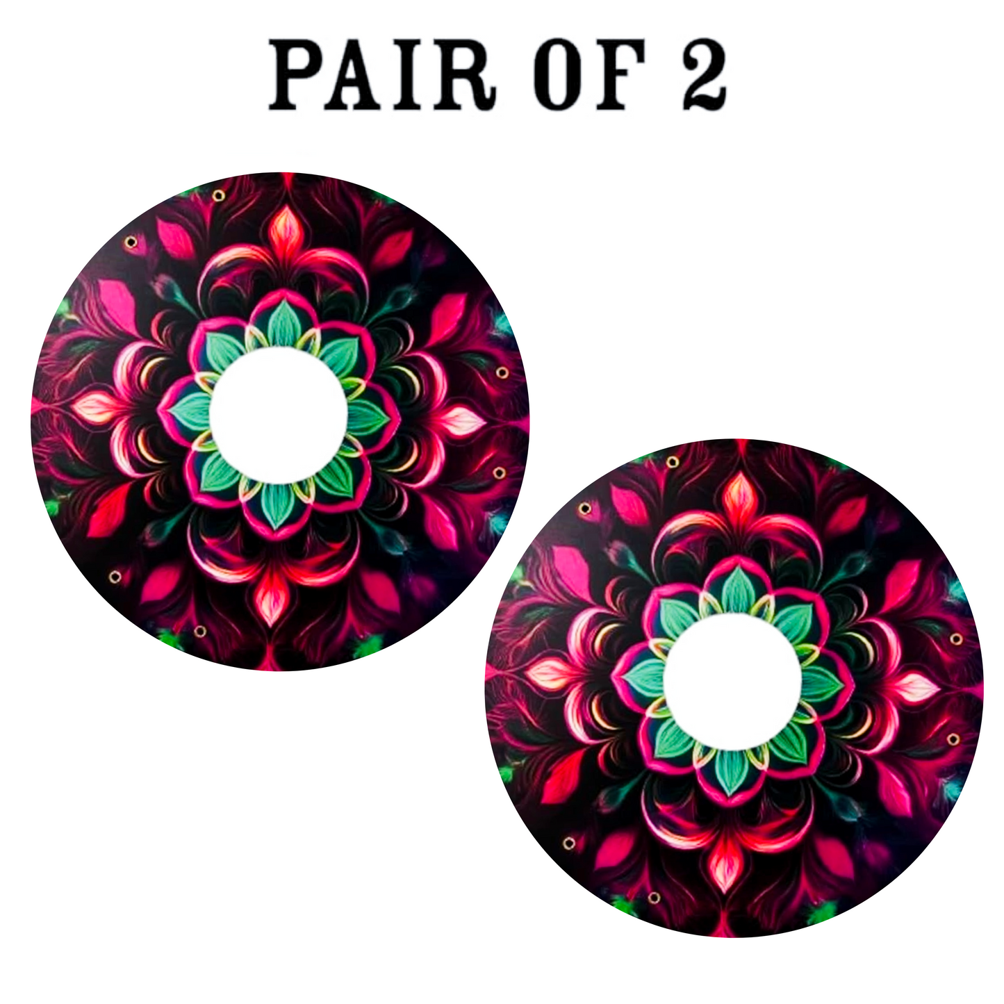 Wicked Pink and Green: 18 inches